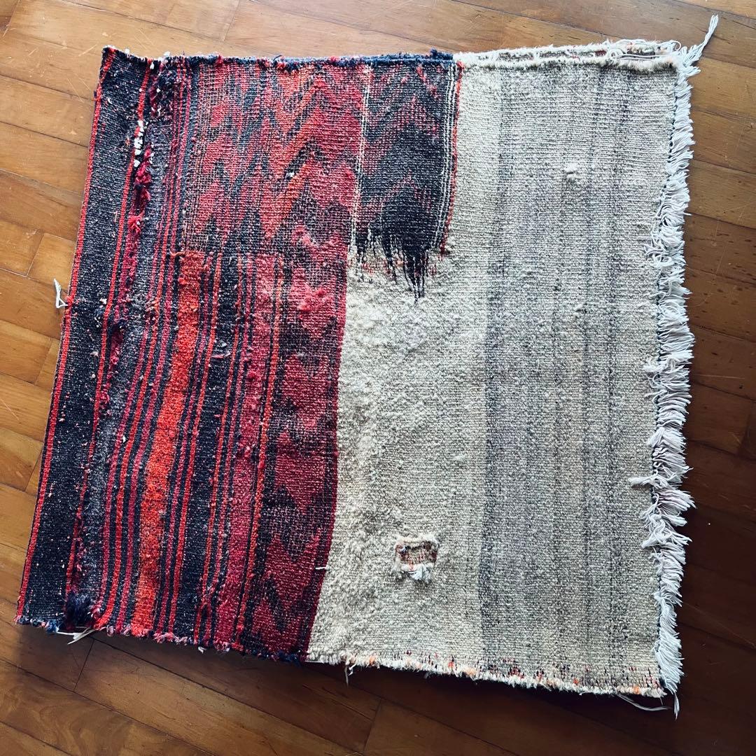手織りアンティーク絨毯 トライバルラグ ヴィンテージ ギャッベ キリム 一点物