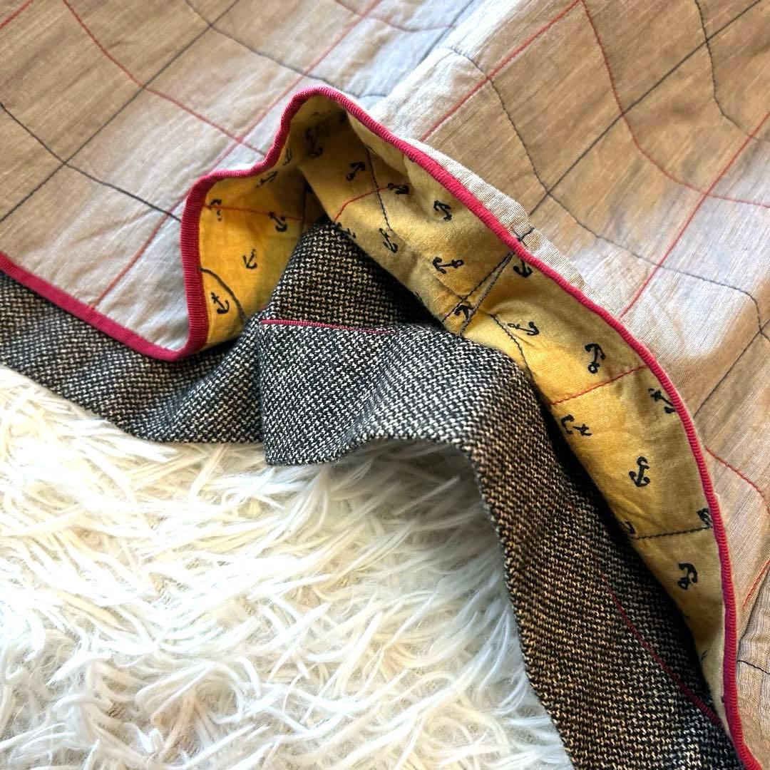 美品　45rpm45R ブリティッシュツイード　ロングコート　ウール　M