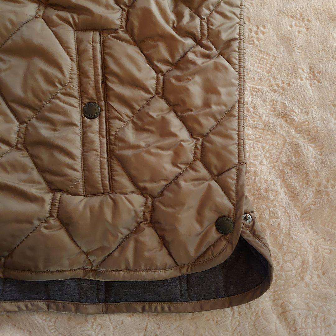 バーバリー　ダークブラウン キルティングインナー付きメンズミドルコート