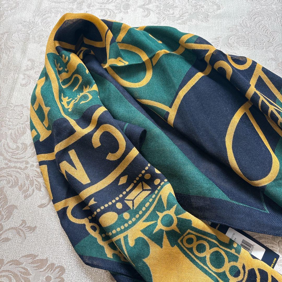 みんみ❤️未使用タグ付き❤️ポロラルフローレン❤️大判ストール　ウール　ネイビー