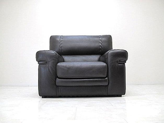 フォルメンティ 総革1人掛けソファ 　総本革ソファ/本革シングルソファ