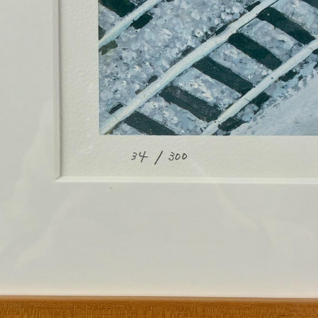 美品 谷内六郎「かなかな蝉の駅長さん」ジークレー 証明シール有 週刊新潮表紙絵