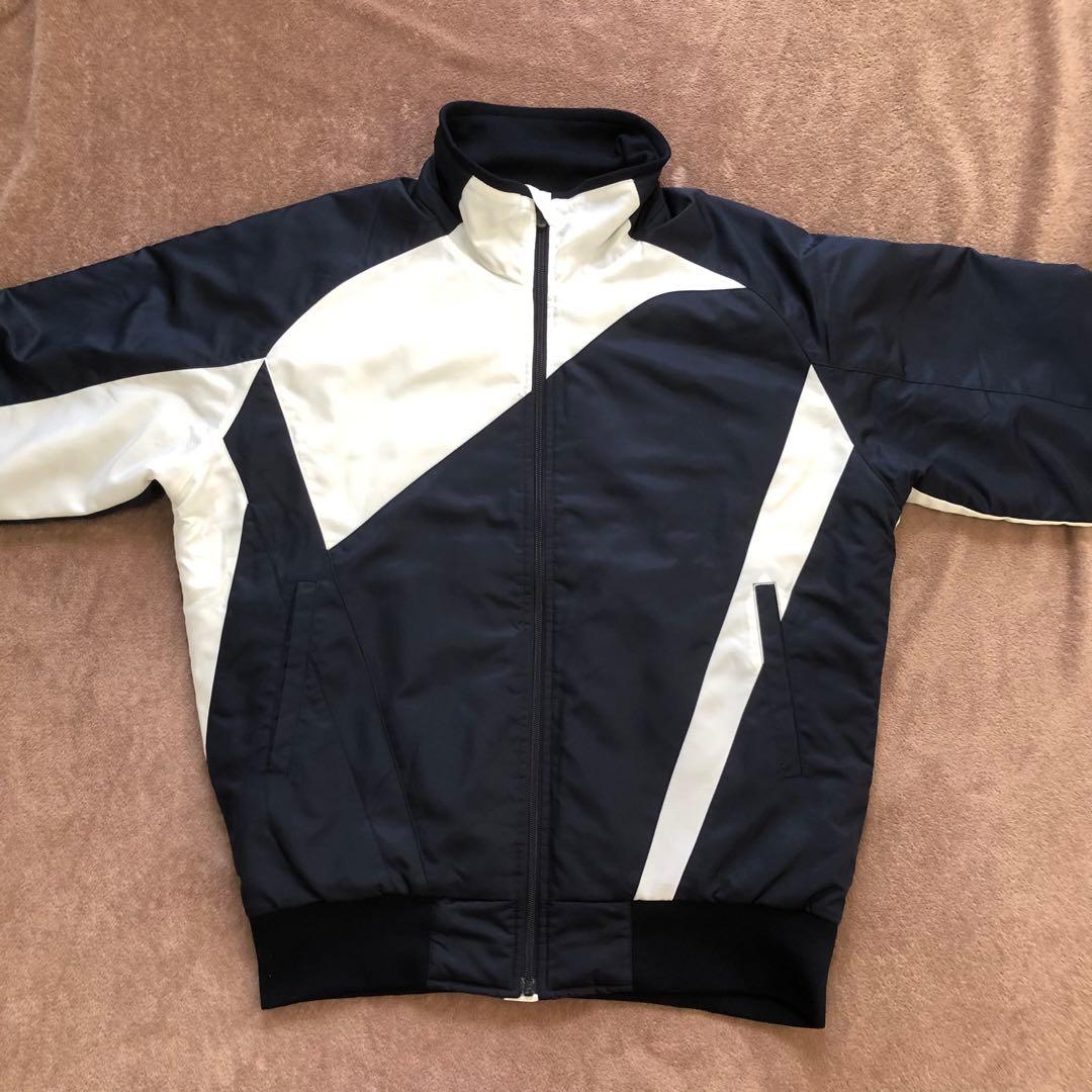 美品 ミズノ 野球ウェア グランドコート ジャケット 中綿 サイズO（XL相当）