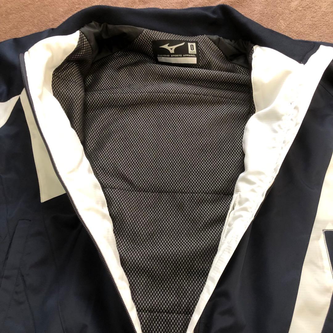 美品 ミズノ 野球ウェア グランドコート ジャケット 中綿 サイズO（XL相当）