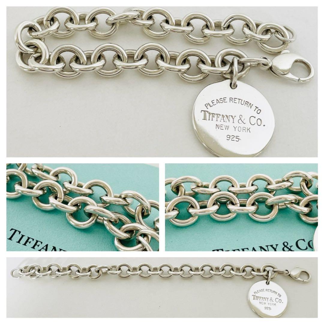極美品✳︎ティファニー ブレスレット リターントゥ ラウンドタグ シルバー 925