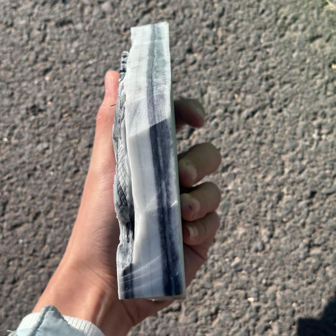 天然石太極石の龍　置物　ご購入前に在庫確認必要G.157