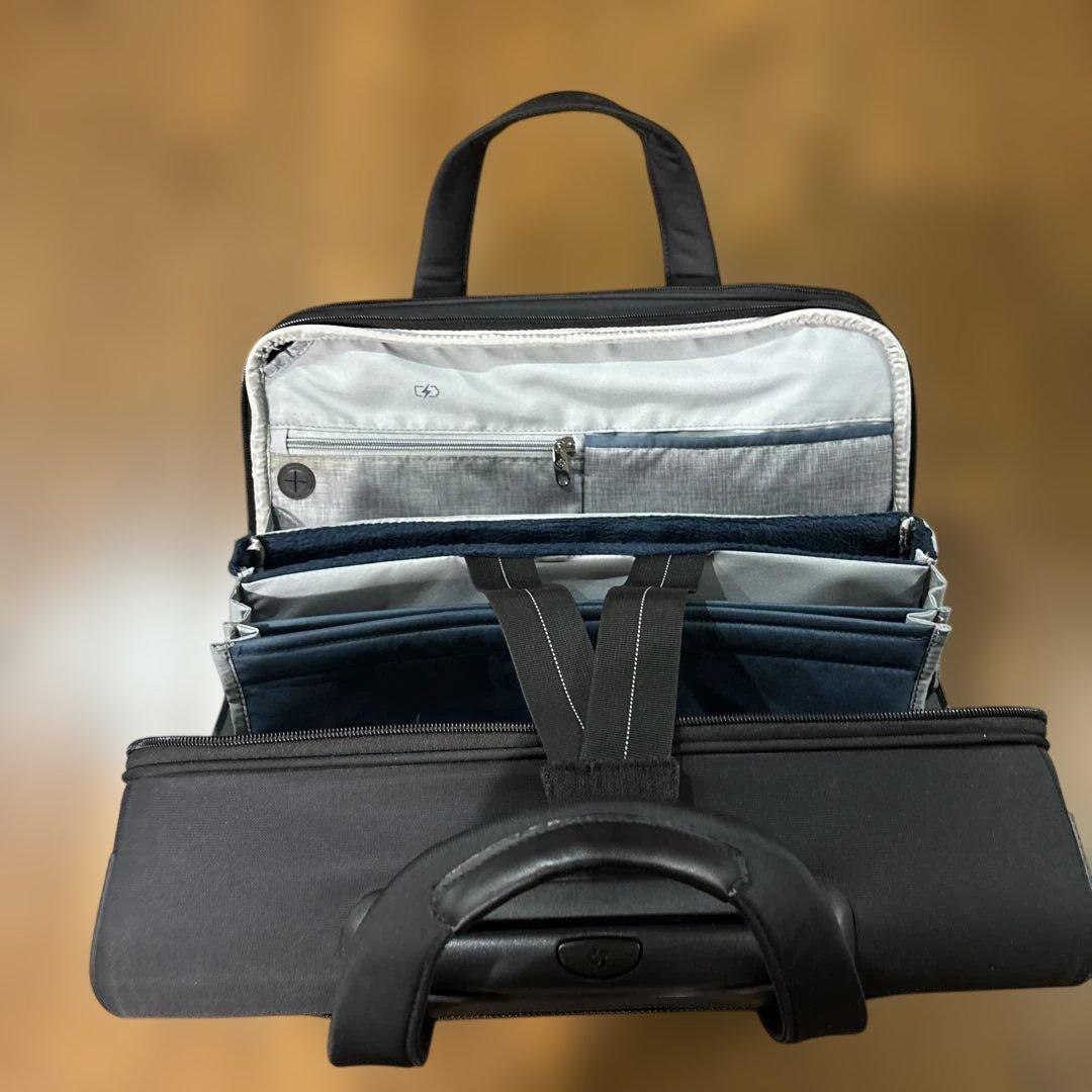 美品　Samsonite ROLLING TOTE BLACK