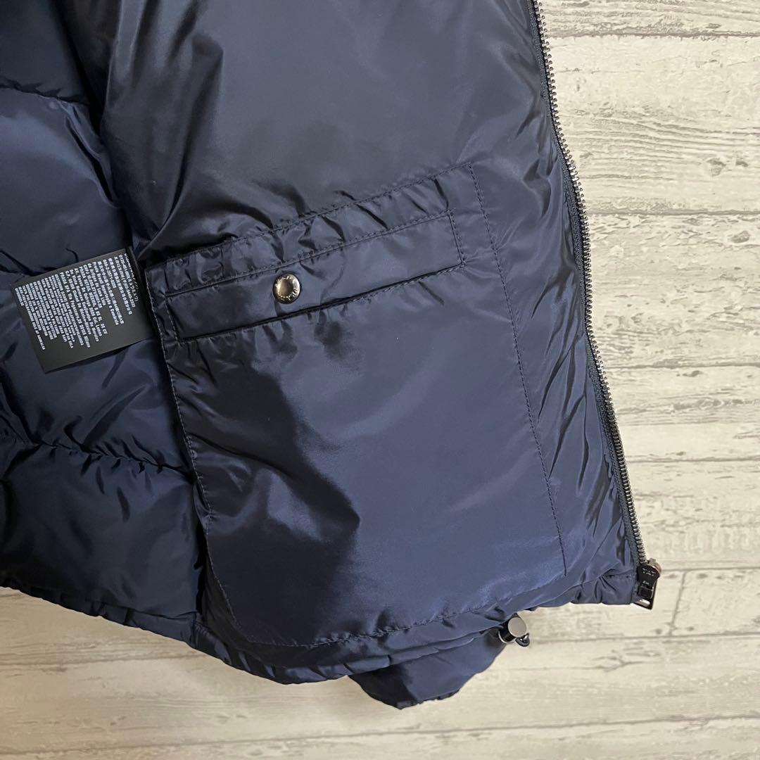 最高級　PRADA 三角ロゴ　ダウンジャケット　ネイビー　L SGY091