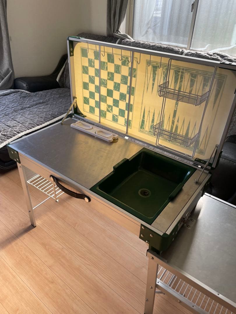 ヴィンテージコールマンキッチンテーブル テーブルゲーム 収納袋あり