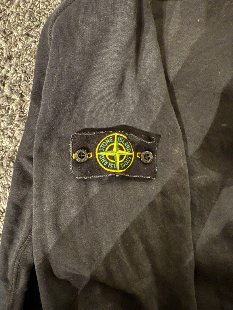 ストーンアイランド　stone  スウェット　ブラック