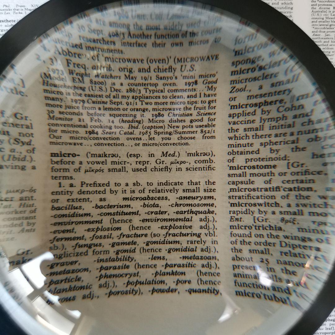 縮刷版 OED オックスフォード英語辞典 1巻本 拡大鏡・ユーザーガイド