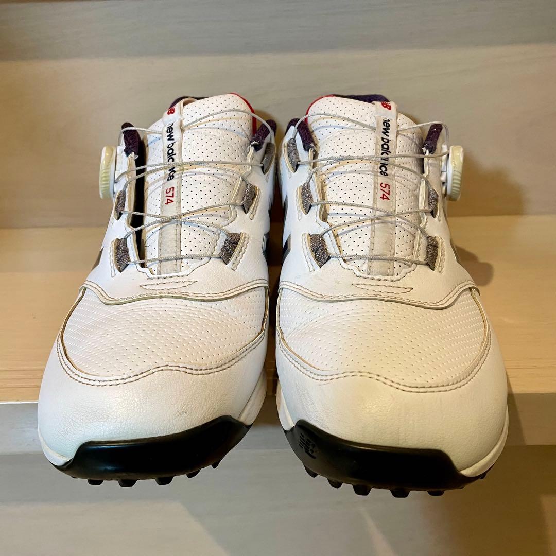 New Balance 574BOA ゴルフシューズ 26.5cm ホワイト