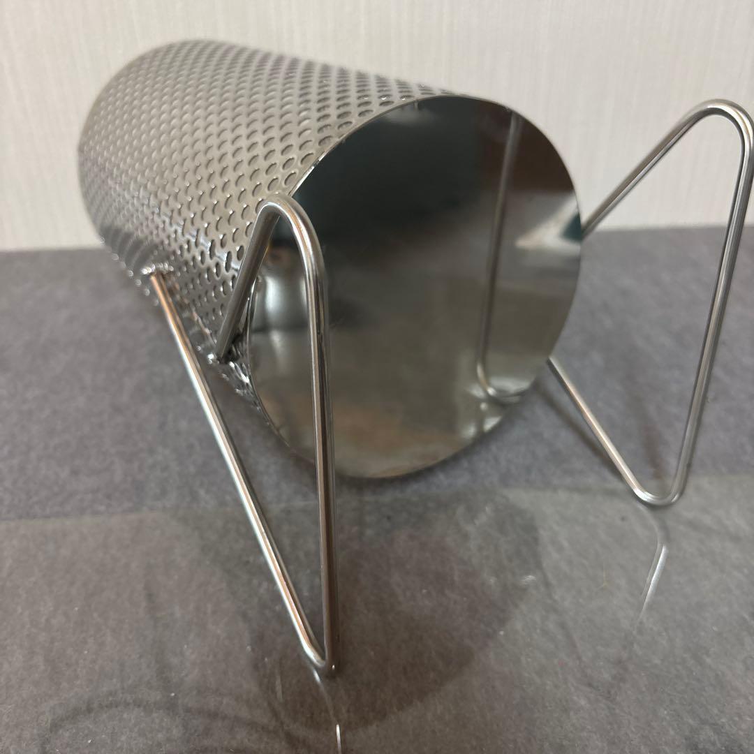 ハンドメイドステンレス製焚き火バケット