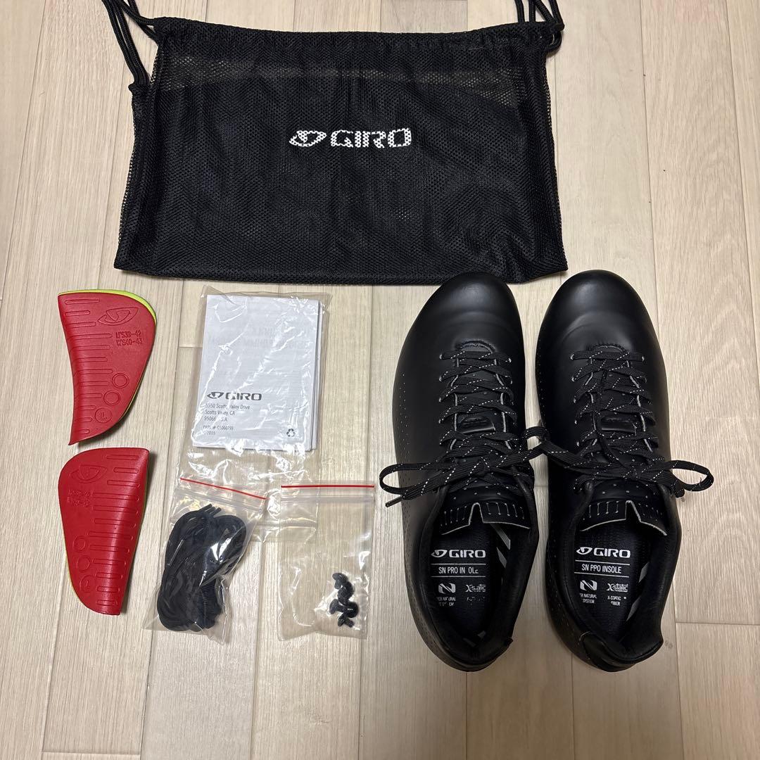 Giro ブラック サイクリングシューズ　ビンディングシューズ　ジロ　27cm