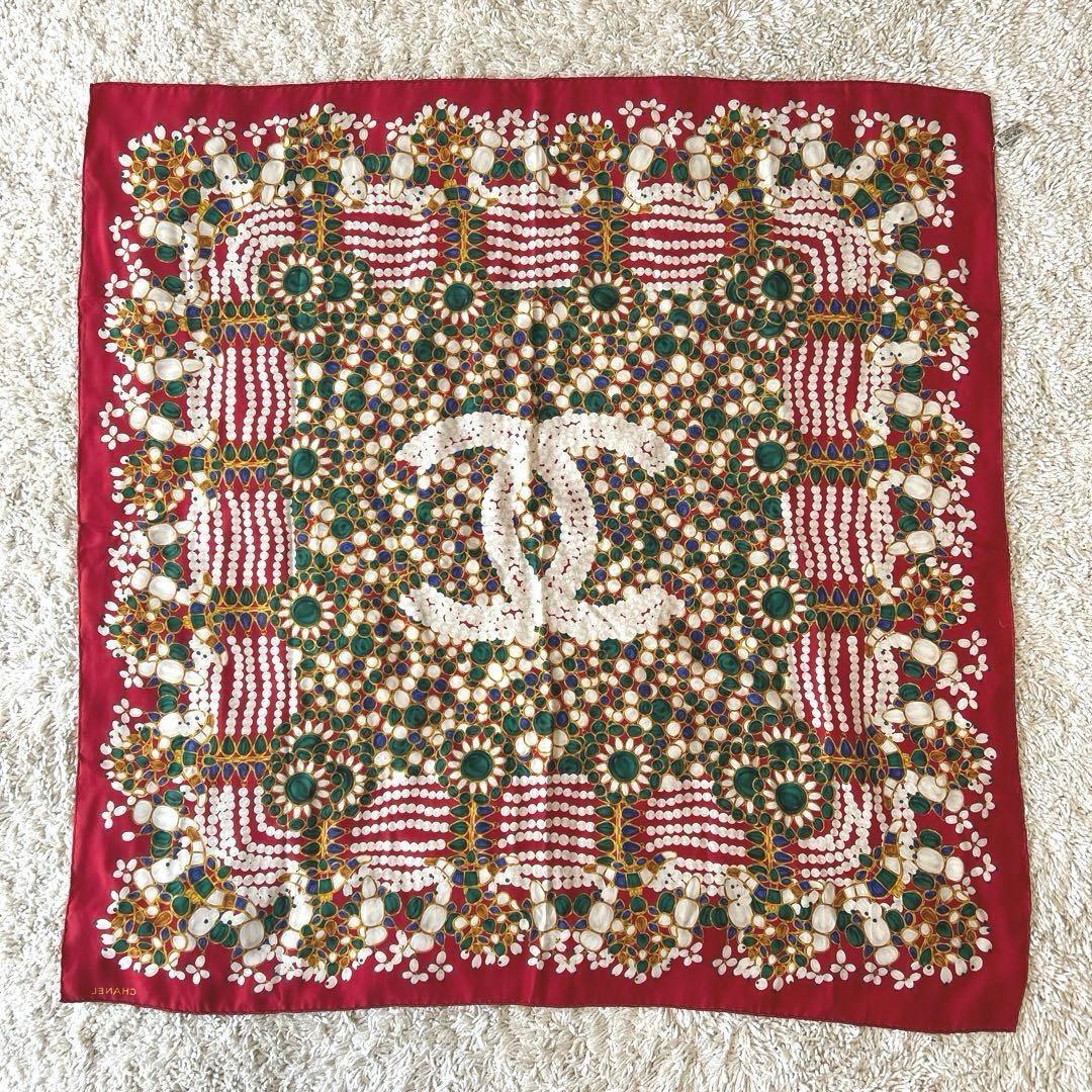 シャネル　CHANEL スカーフ　大判　ストール　96×97（cm）S439