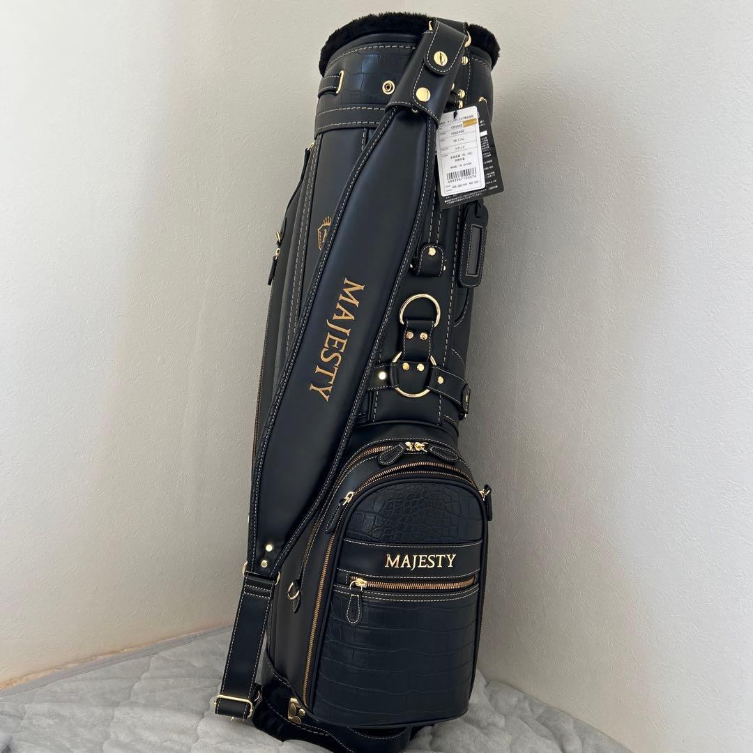 【新品】MAJESTY ゴルフバッグ キャディバッグ 黒