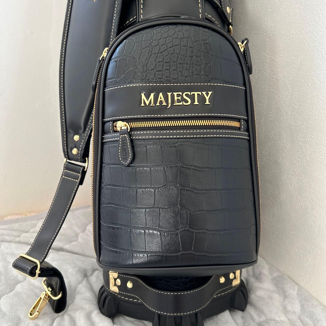 【新品】MAJESTY ゴルフバッグ キャディバッグ 黒