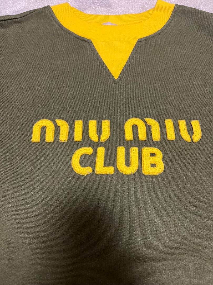 miu miuクラブロゴ スウェットトレーナー　M