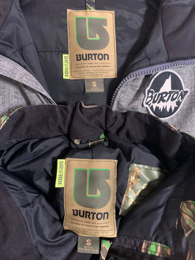 BURTONスノボーウェアー＆ズボン(男の子S 122〜135cm）