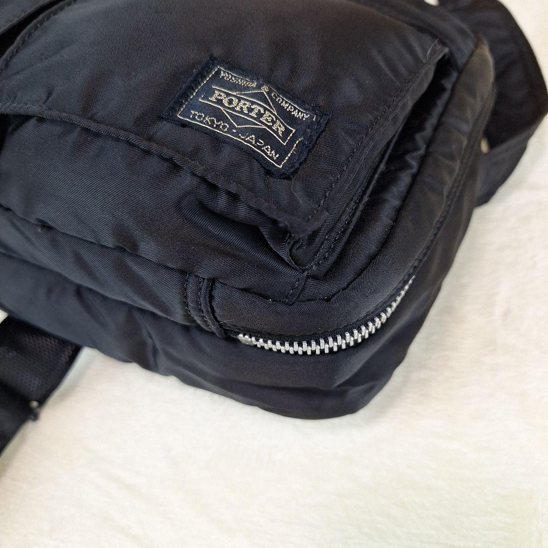 PORTER 2層式 タンカー ショルダーバッグ 男女兼用 ブラッ