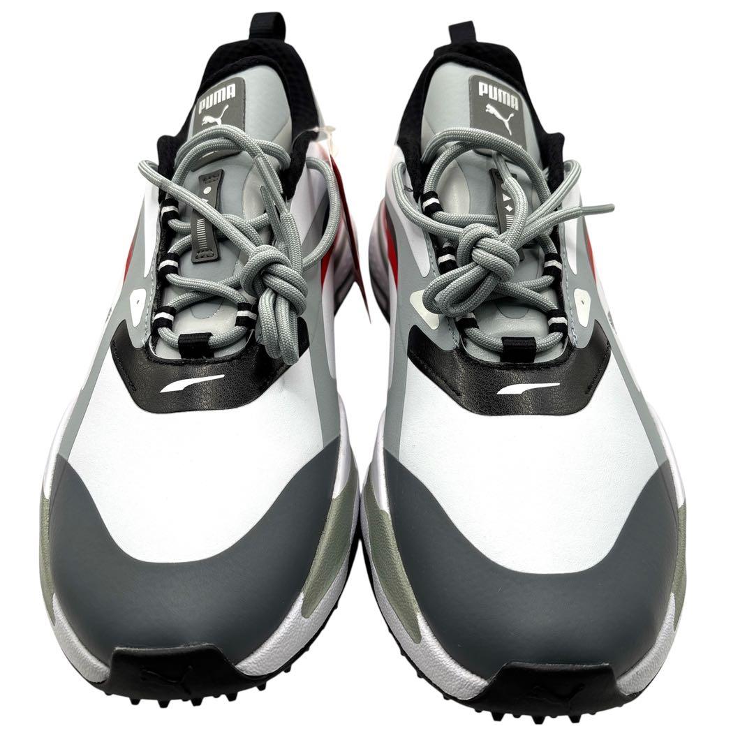 PUMA ゴルフシューズ GSファスト 27cm 白赤 新品