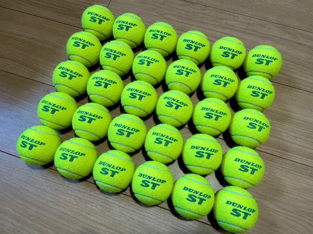 女子練3日　12月23日開封 中古硬式テニスボール50球　オレンジボール30球