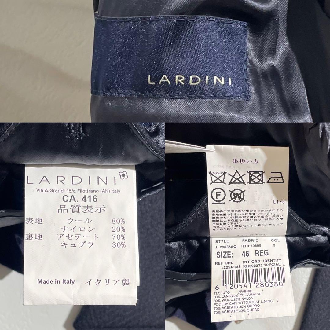 極美品 ラルディーニ ブートニエール チェスターコート ヘリンボーン 【127