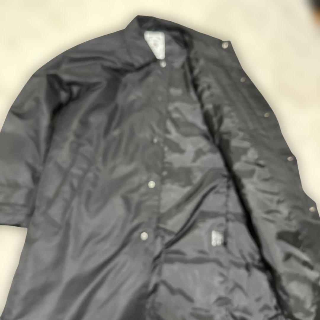 ナノユニバース×河田ダウン HEATEAS ロングコート 黒 XL 防寒 軽量