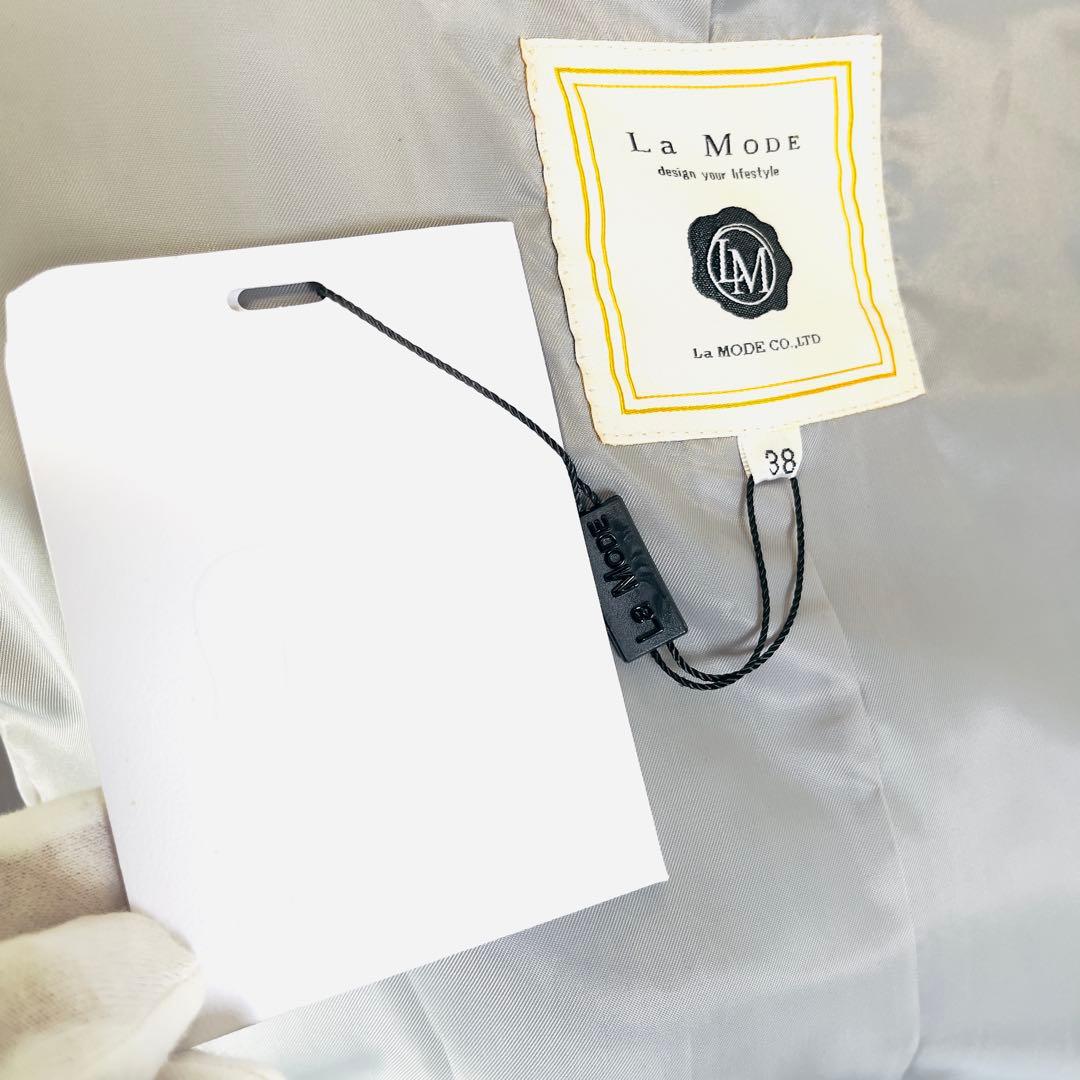 【新品タグ付き 完売品】La Mode ファー ポンチョ ウール ケープ