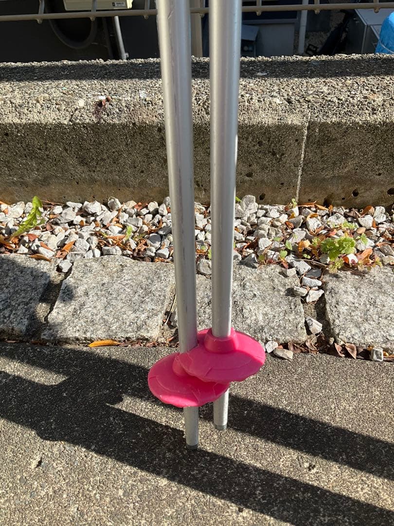 女の子向け　スキー板130cm＋ストックセットPure Conficient