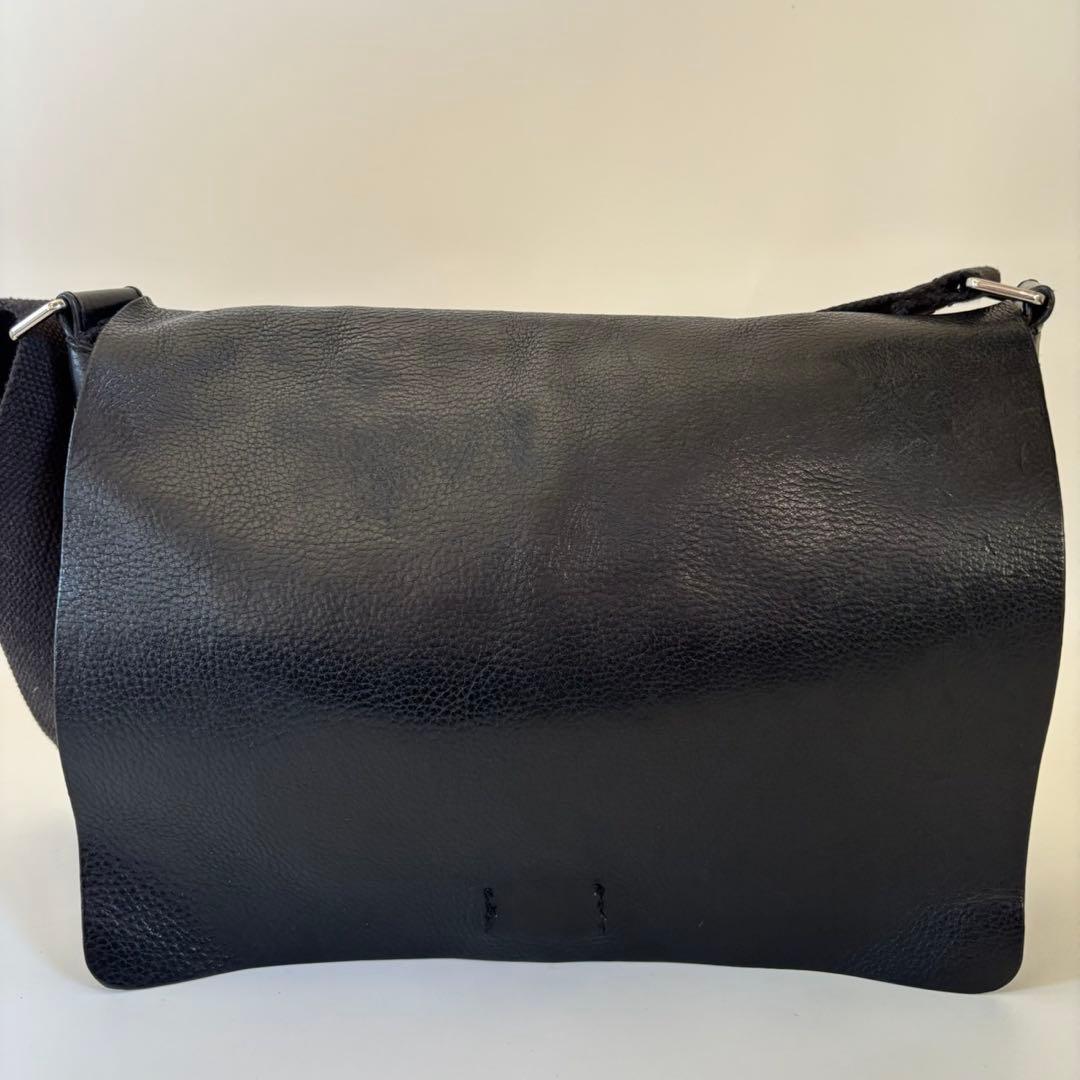 希少✨オールドgapオールレザーバッグメッセンジャーバッグ　ブラック