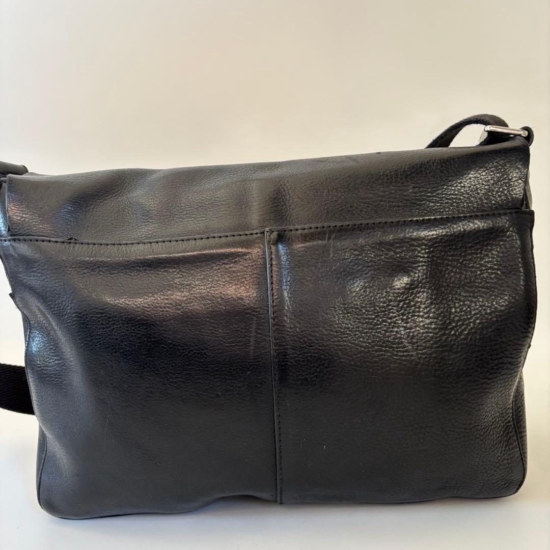 希少✨オールドgapオールレザーバッグメッセンジャーバッグ　ブラック