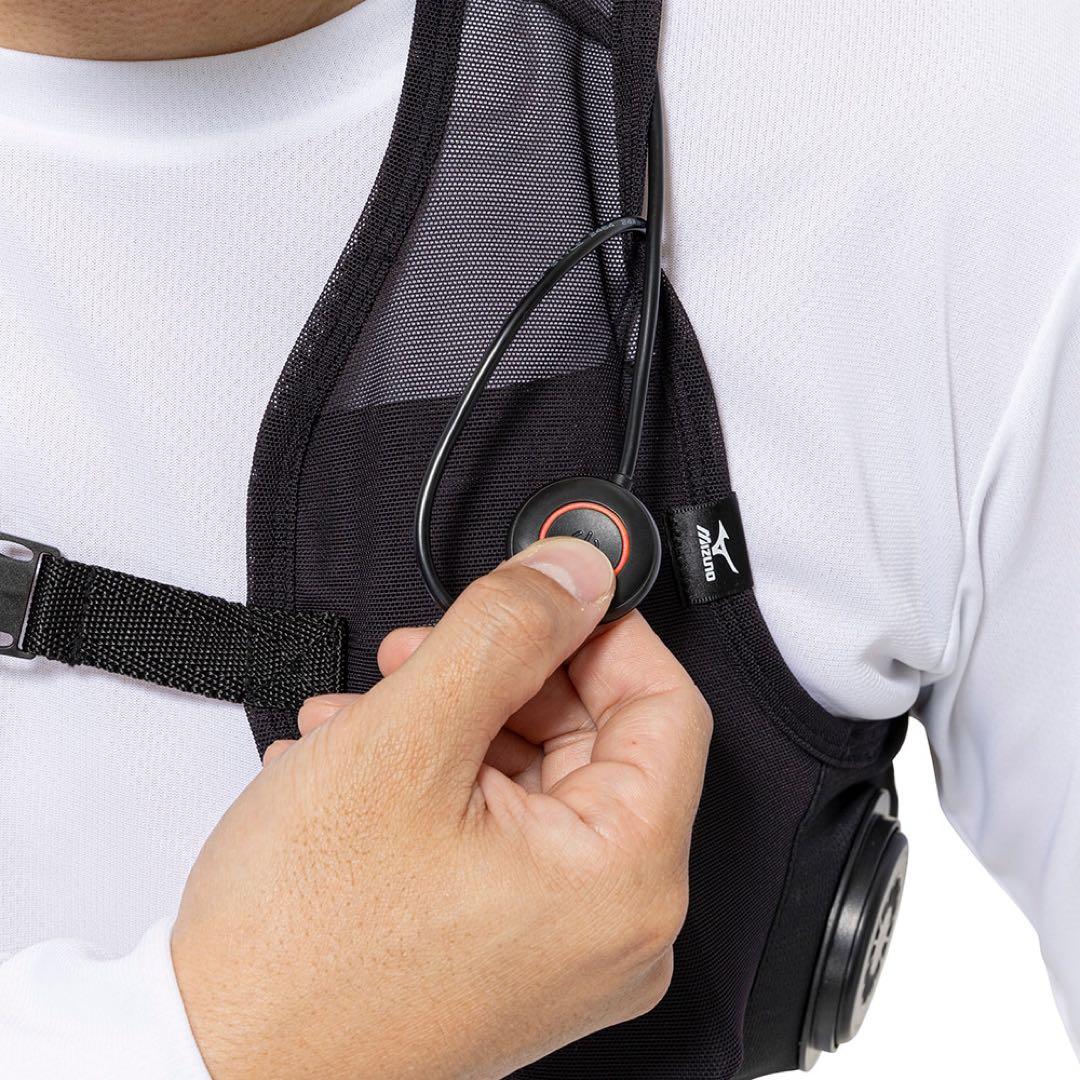 ミズノ アイスタッチデバイスベスト L/ペルチェデバイス3個/バッテリー セット