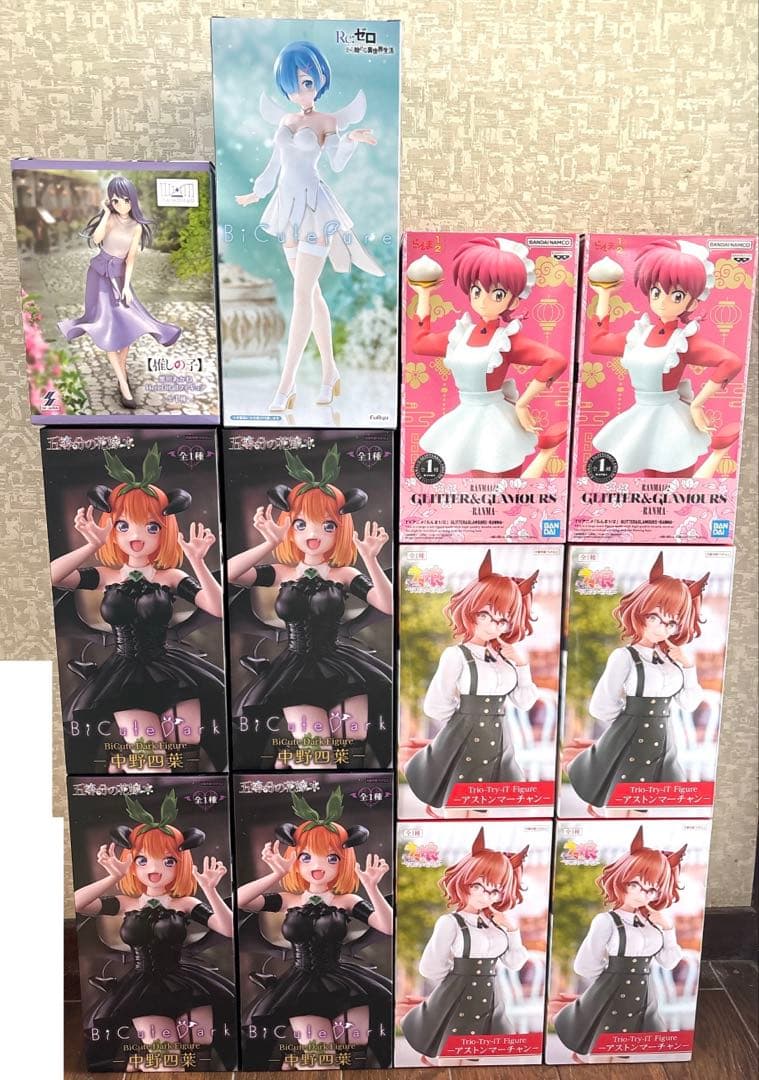 新作美少女プライズフィギュア12個 中野四葉 らんま リゼロ ウマ娘 推しの子