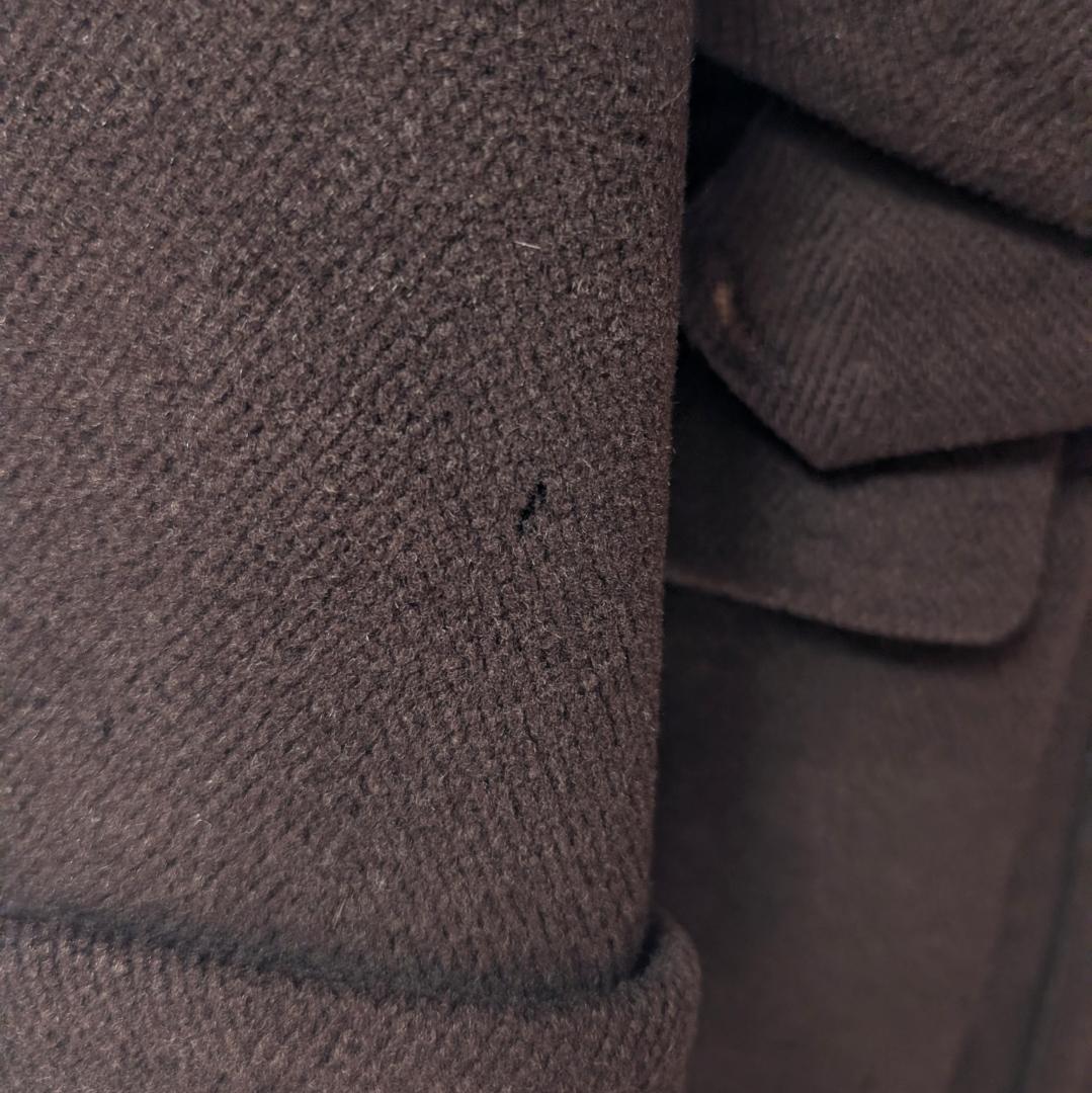 Aqascutum　希少40sダブルワラント　肉厚ウールコート　ブラウン系