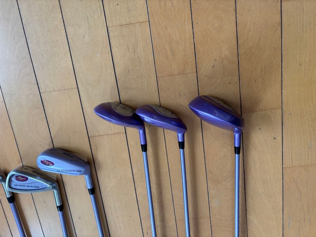 【美品】Wilsonゴルフクラブセット 10本 +バッグ+傘