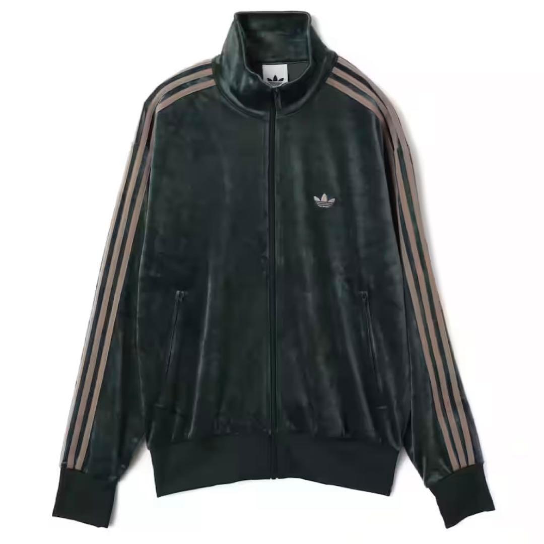新品2XL⭐️adidas ファイヤーバード ベロア トラックトップ グリーン