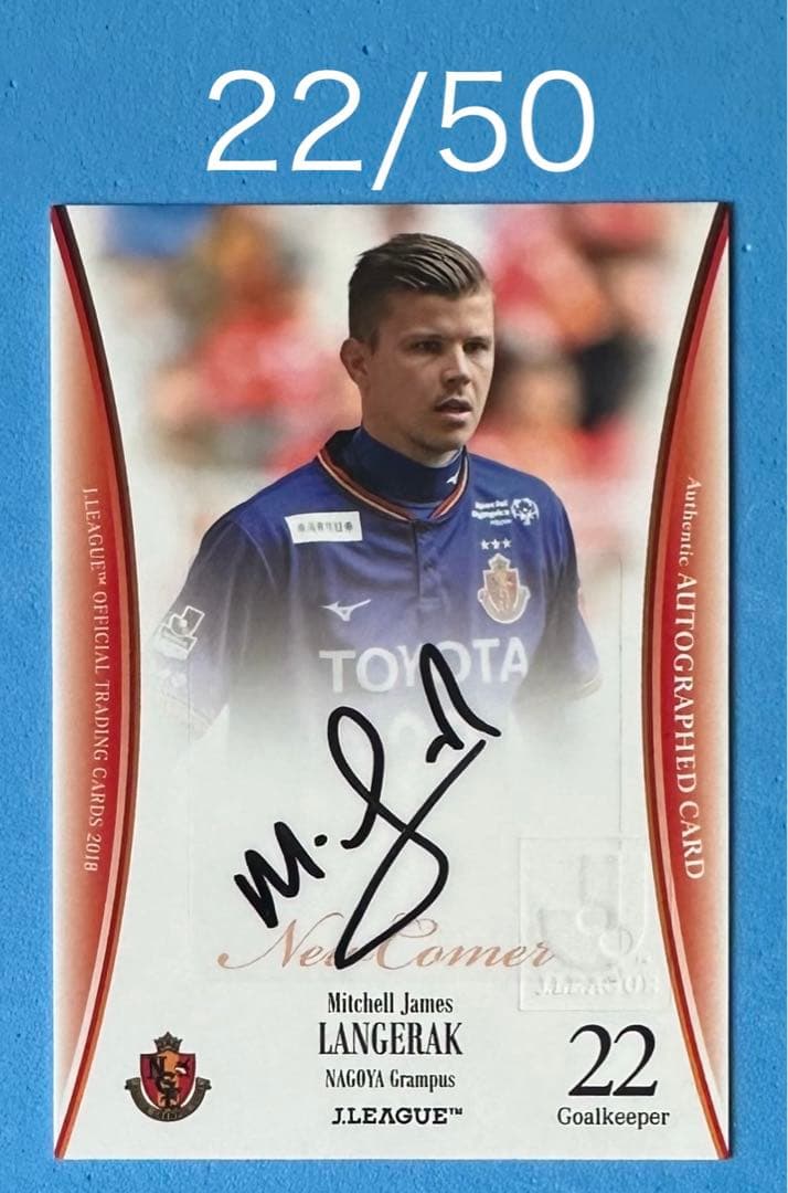 EPOCH 2018 名古屋グランパス 直筆サインカード ランゲラック