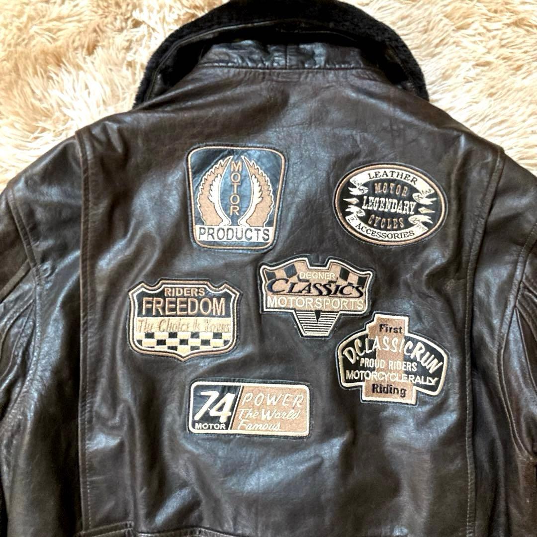 【良品】デグナー　G-1タイプ　カウレザーライダース ビッグサイズ　XL