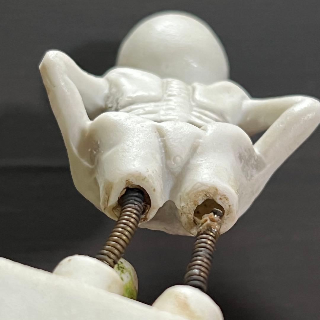 40s 50s ビンテージ スカル 髑髏 骸骨 灰皿 蛇 ガイコツ バネ脚 レア