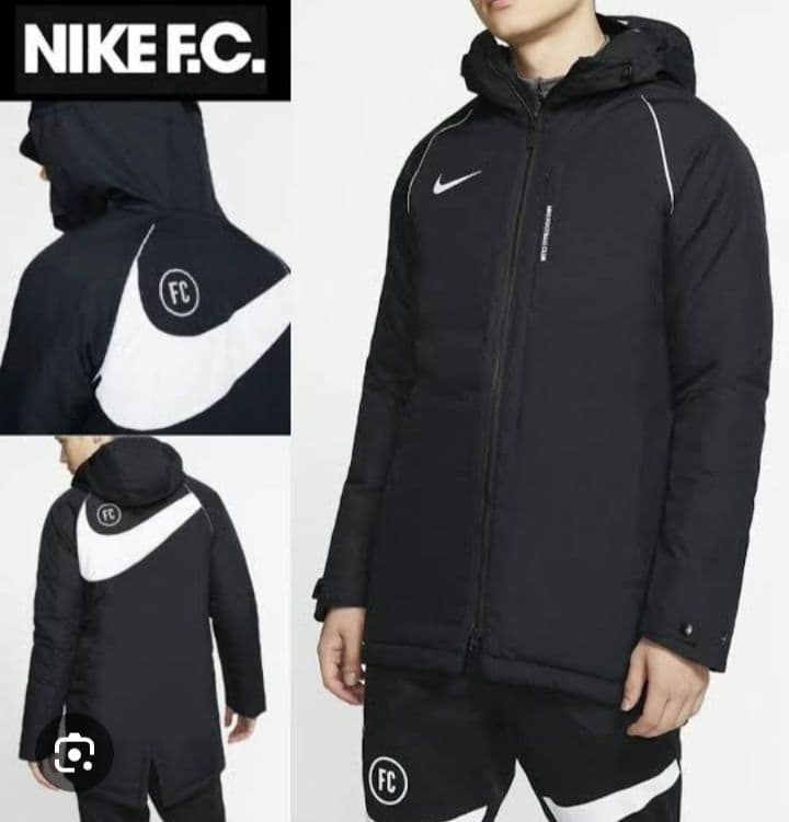 NIKE FC ベンチコート Mサイズ 黒白