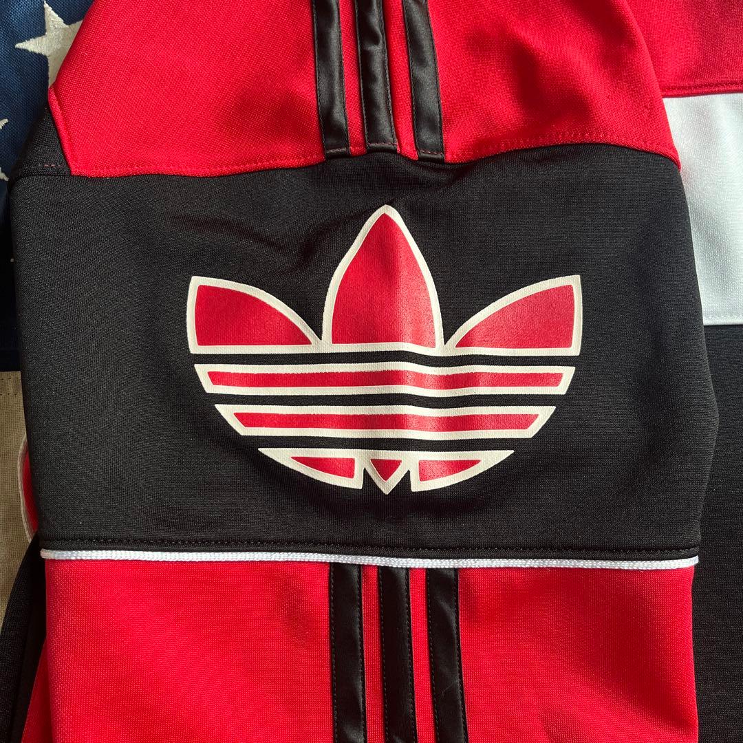 90s old adidas THREE STRIPES トラックジャケット L