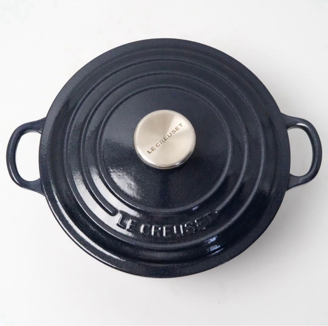 【新品】LE CREUSET　ココット ロンド ミッドナイトブルー　20cm