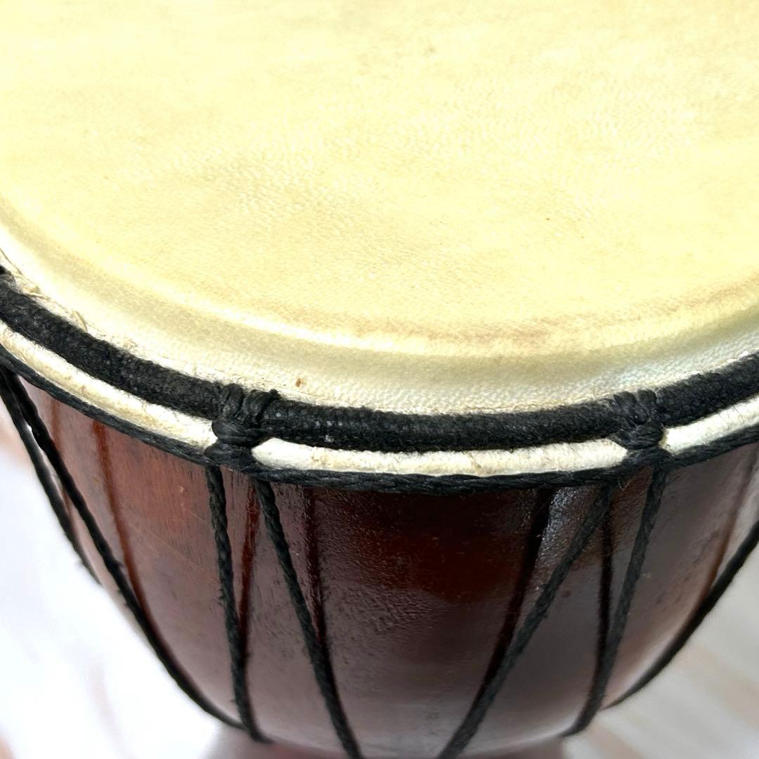 【美品】ジャンベ 17.5cm×31cm 1.27kg★ジェンベ　太鼓★民族楽器