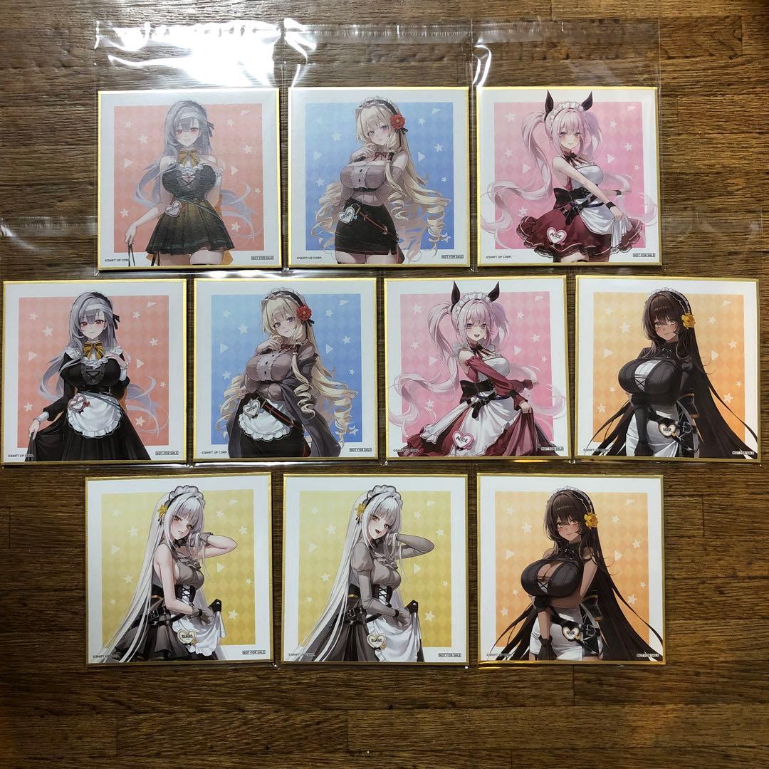 勝利の女神：NIKKE あみあみ コラボ 特典色紙 フルコンプ 全10種