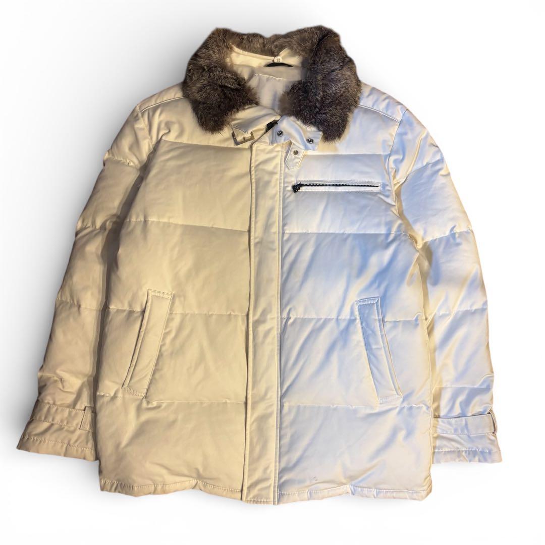 Yohji Yamamoto ダウン リアルファー ヨウジヤマモト ホワイト