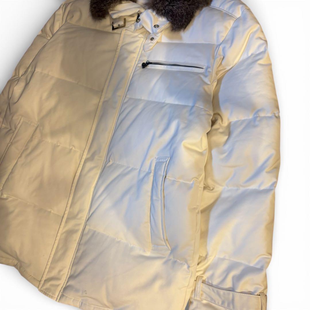 Yohji Yamamoto ダウン リアルファー ヨウジヤマモト ホワイト