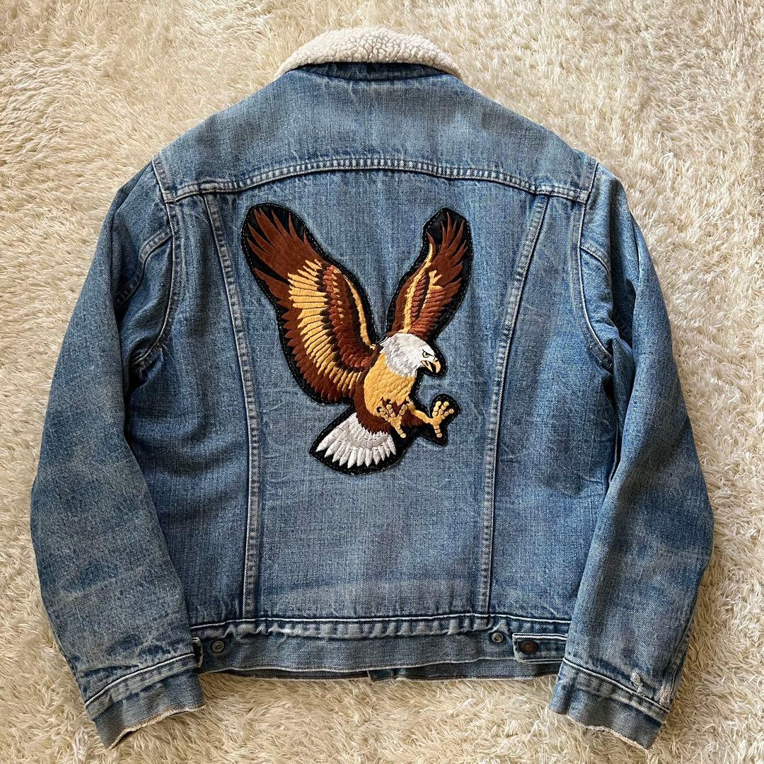 70's/リーバイス/ランチボアジャケット/ワッペン/デニム/42/USA製
