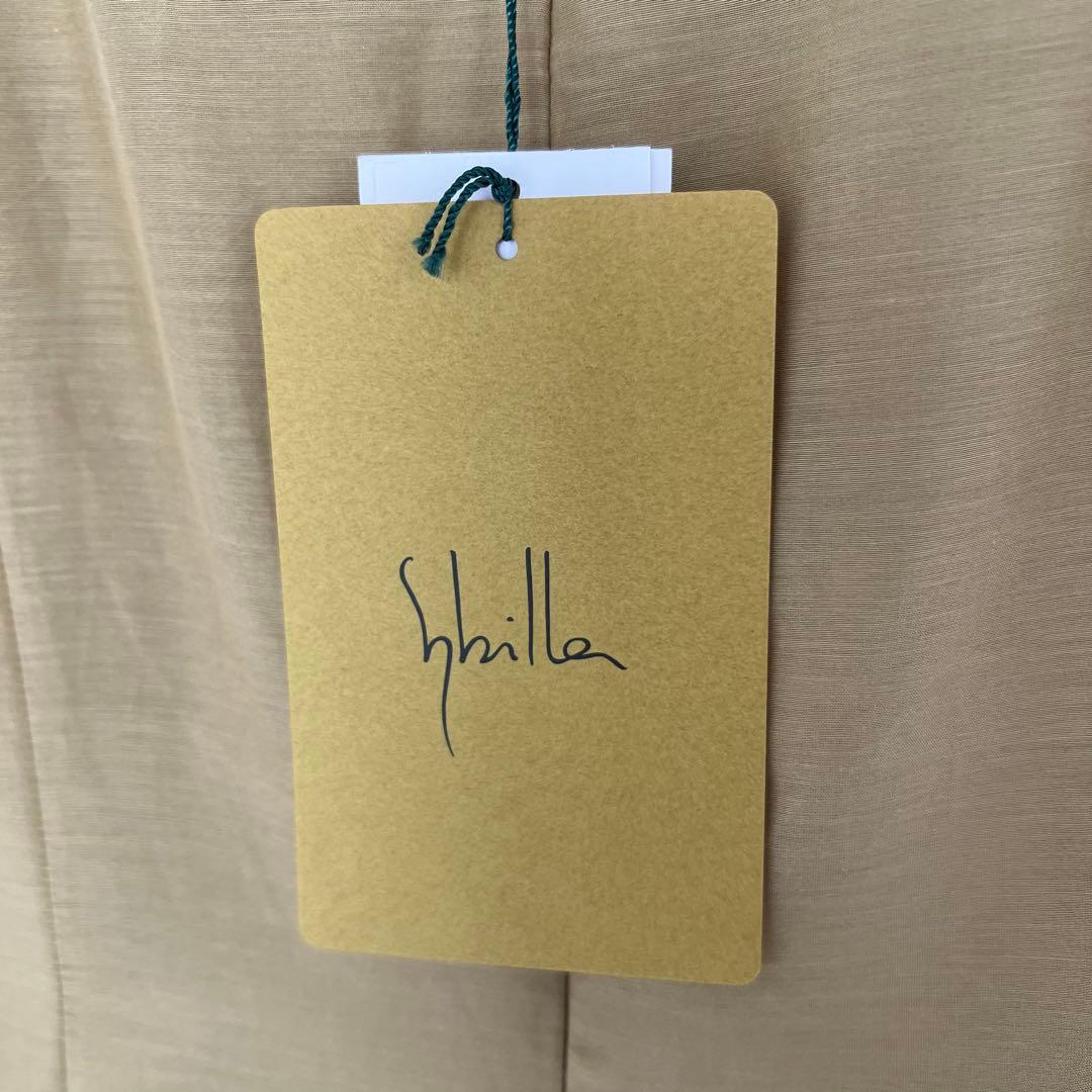 未使用タグ付 Sybilla シビラ レース刺繍 シルク ワンピース L