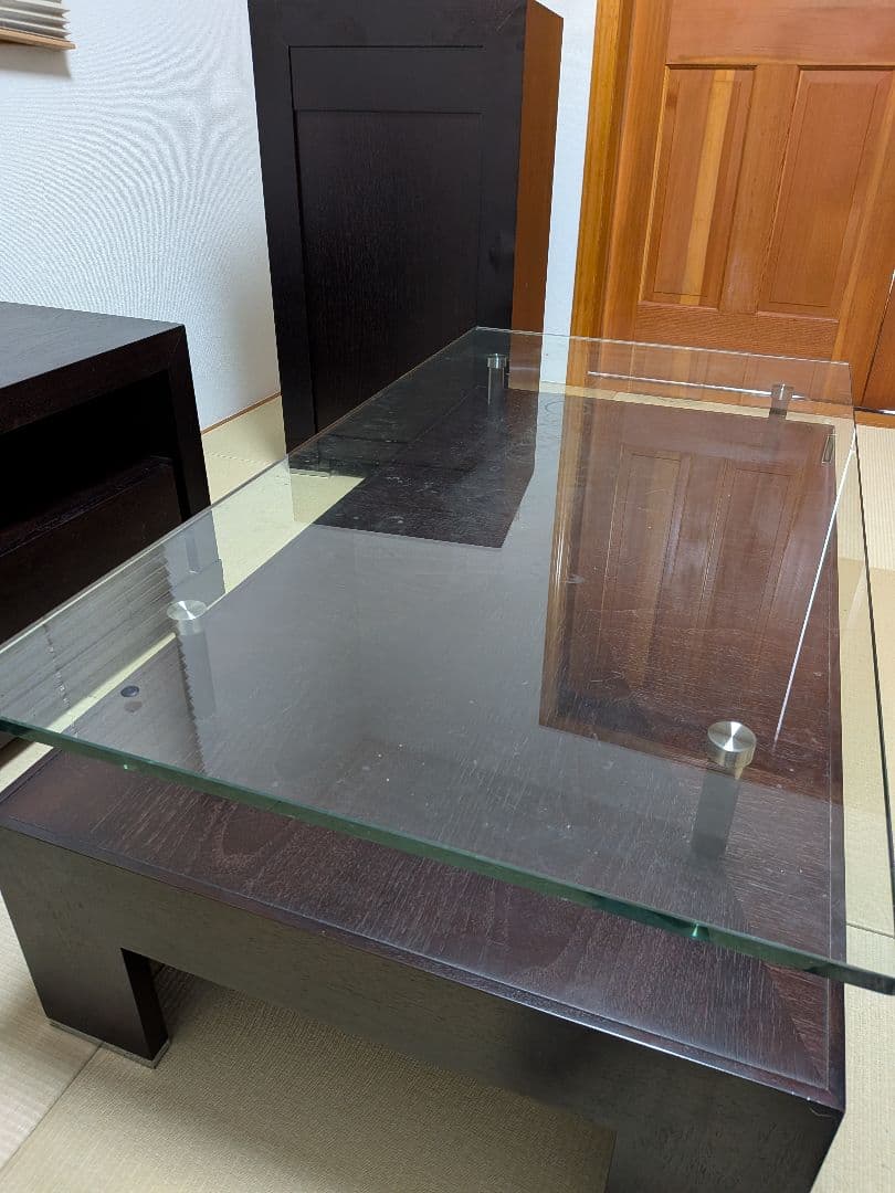 クラスティーナ　TVボード・チェスト・ガラステーブル　３点セット